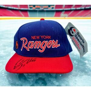 New York Rangers Snapback Hat Sports Specialties Script NHL NWT Vintage